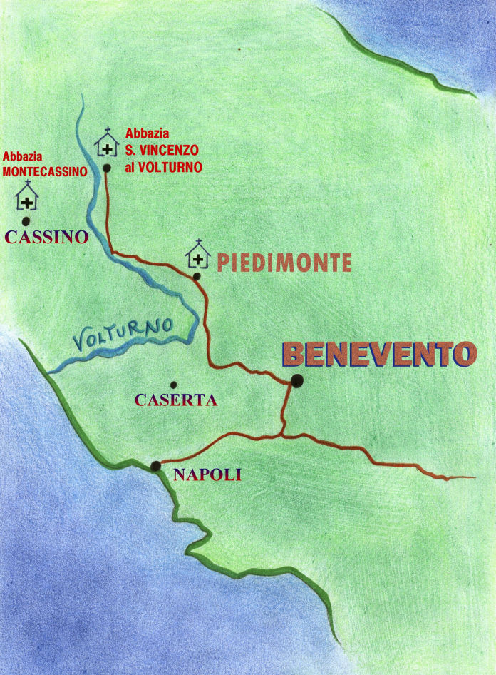 cartina di Piedimonte